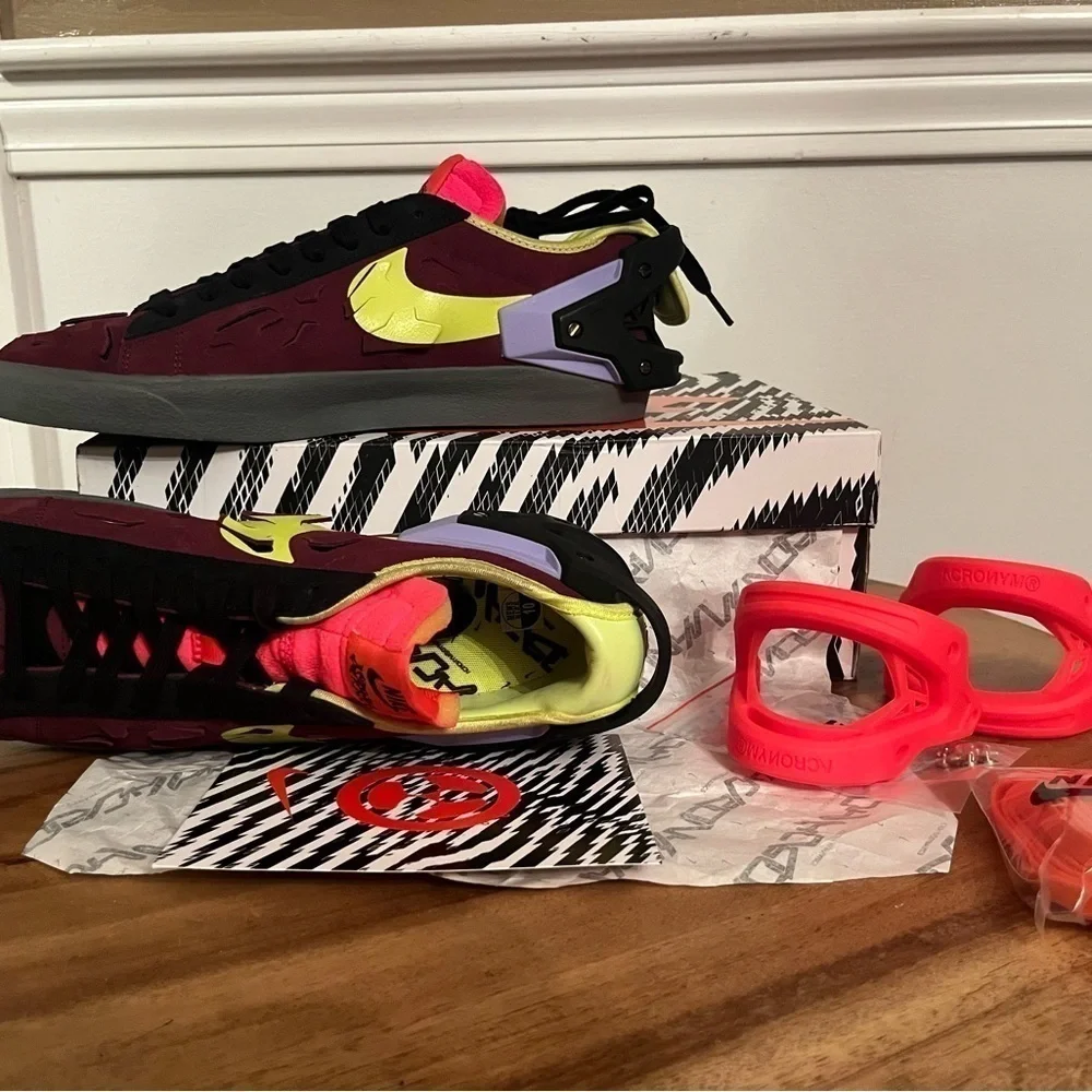 Nike x ACRONYM Blazer Low leather trainers